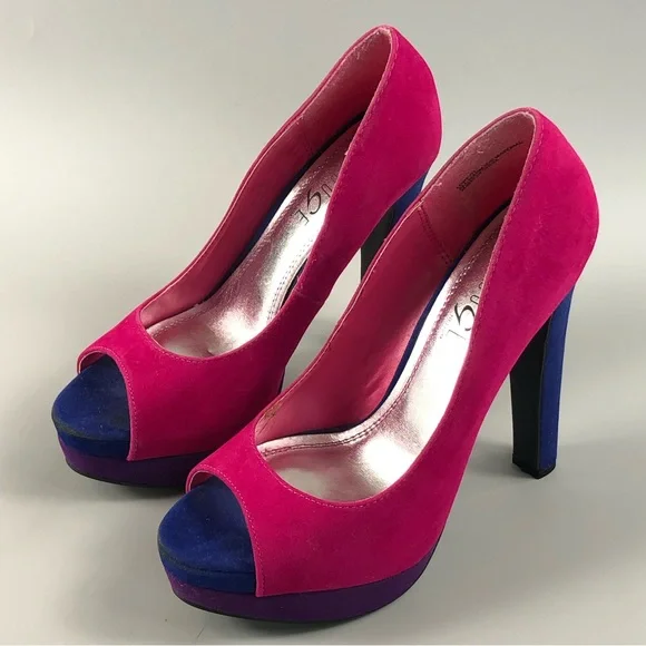 Rouge Helium Lust-2 Women’s Peep Toe Heels Size 8 - Picture 8 of 12